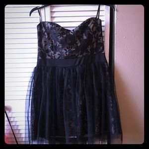 Black lace dress  strapless